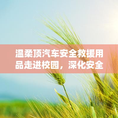 溫柔頂汽車安全救援用品深化校園安全教育，守護(hù)學(xué)子安全之路