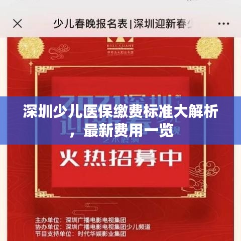 深圳少兒醫(yī)保繳費(fèi)標(biāo)準(zhǔn)大解析，最新費(fèi)用一覽
