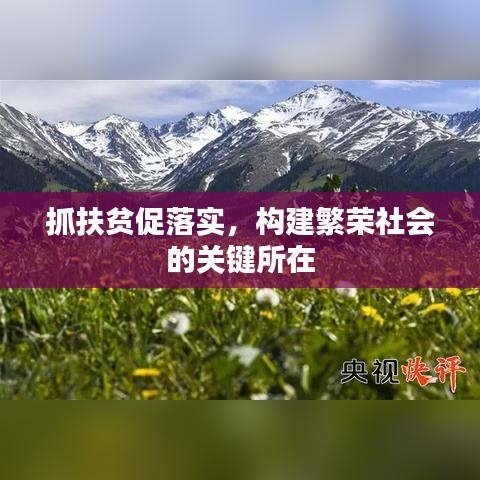 抓扶貧促落實，構建繁榮社會的關鍵所在