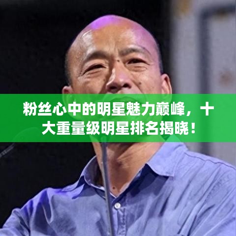粉絲心中的明星魅力巔峰，十大重量級(jí)明星排名揭曉！