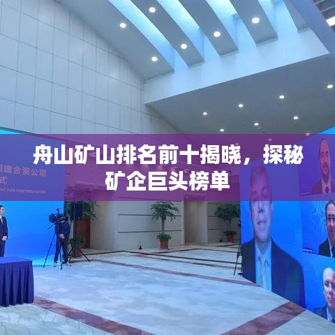 舟山礦山排名前十揭曉，探秘礦企巨頭榜單