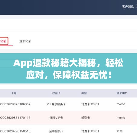 App退款秘籍大揭秘，輕松應(yīng)對(duì)，保障權(quán)益無(wú)憂！