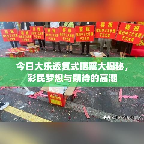 今日大樂透復式曬票大揭秘，彩民夢想與期待的高潮