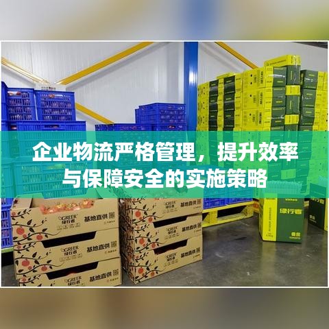 企業(yè)物流嚴(yán)格管理，提升效率與保障安全的實(shí)施策略