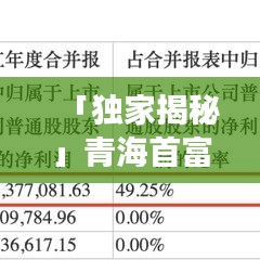 「獨(dú)家揭秘」青海首富引領(lǐng)時代風(fēng)潮，成功之路今日揭秘！