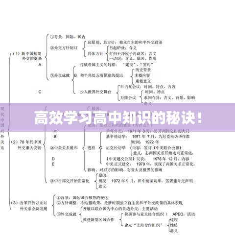 高效學(xué)習(xí)高中知識的秘訣！