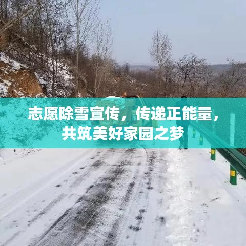 志愿除雪宣傳，傳遞正能量，共筑美好家園之夢