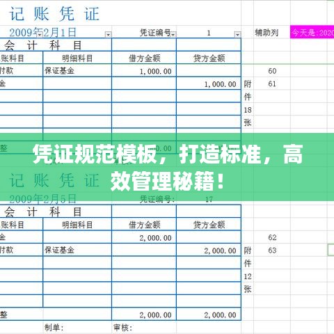 憑證規(guī)范模板，打造標(biāo)準(zhǔn)，高效管理秘籍！